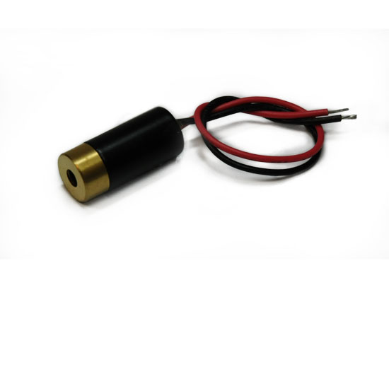 DOE Laser, rot, 635 nm, 3.5 mW, 6 V DC, Ø10x22 mm, Laserklasse 2M, Fokus fixiert, Kabellänge 100 mm